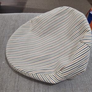 Michele Rinaldi Made in Italy Striped Newsboy Cap Size 59 Vintage Ivy Driver Hat